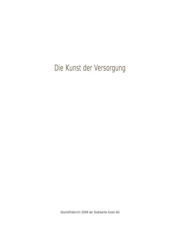 Die Kunst der Versorgung - Stadtwerke Essen AG