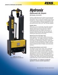 Hydronixâ¢ Dryer Catalog - ZEKS Compressed Air Solutions