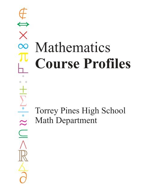 TPHS Math Course Profiles - Teacher