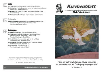 Veranstaltungen der Gesamt-Kirchengemeinde - Evangelisch ...