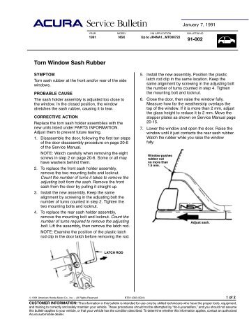 TSB Torn Window Sash Rubber - Dali Racing