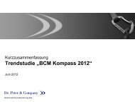 BCM Kompass 2012 - Dr. Peter & Company AG