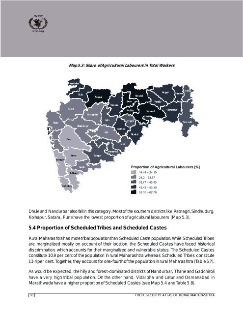 Food Security Atlas Of RURAL MAHARASHTRA - WFP Remote ...