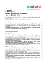 Protokoll 5. AK Sitzung Umwelt, Klimaschutz ... - Korneuburg