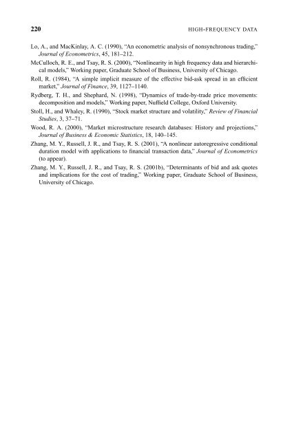 "Frontmatter". In: Analysis of Financial Time Series