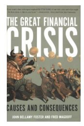 The great financial crisis: causes and consequences - Free