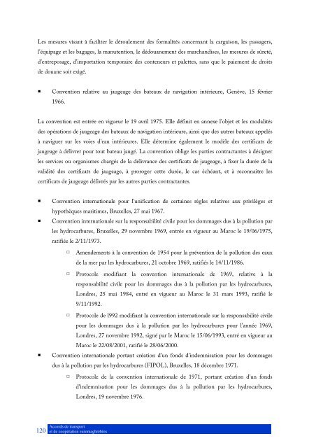 inventaire des accords de transport et de coopÃ©ration ... - cetmo