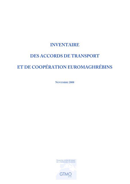 inventaire des accords de transport et de coopÃ©ration ... - cetmo