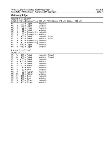 Protokoll - Schwimmverein SchwÃ¤bisch GmÃ¼nd e.V.