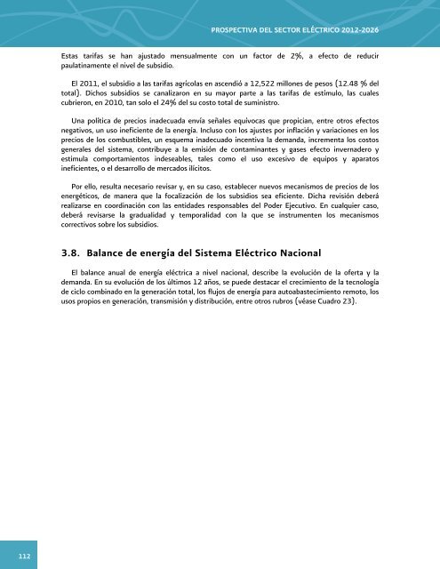 Prospectiva del Sector ElÃ©ctrico 2012-2026 - AÃ±o Internacional de la ...