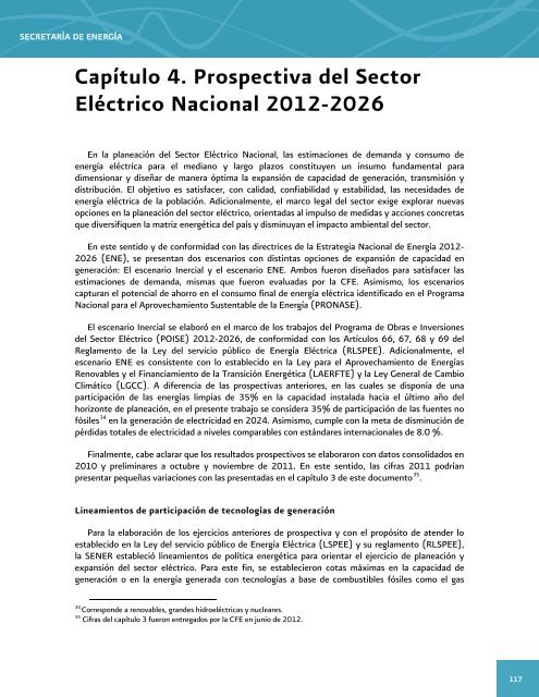 Prospectiva del Sector ElÃ©ctrico 2012-2026 - AÃ±o Internacional de la ...