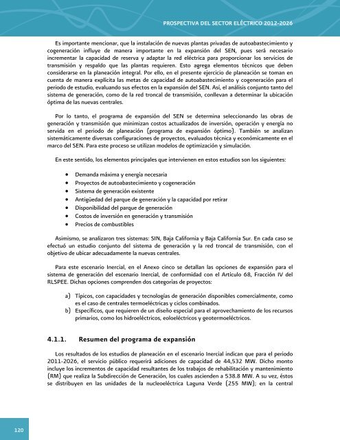 Prospectiva del Sector ElÃ©ctrico 2012-2026 - AÃ±o Internacional de la ...