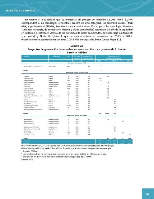 Prospectiva del Sector ElÃ©ctrico 2012-2026 - AÃ±o Internacional de la ...