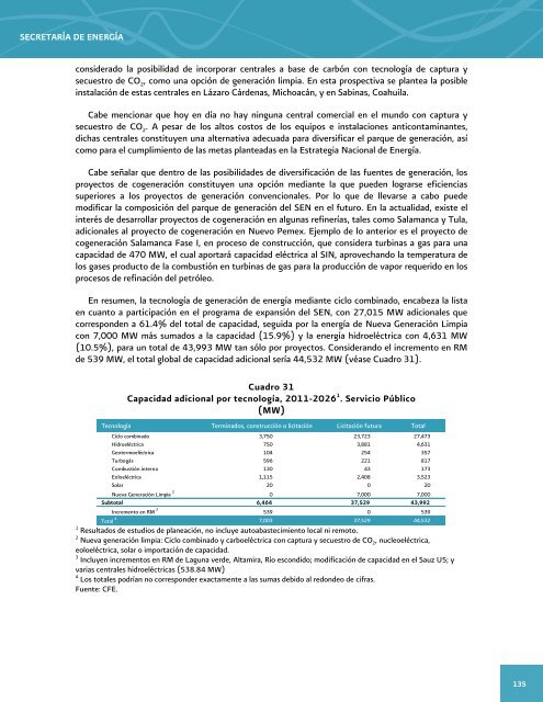 Prospectiva del Sector ElÃ©ctrico 2012-2026 - AÃ±o Internacional de la ...