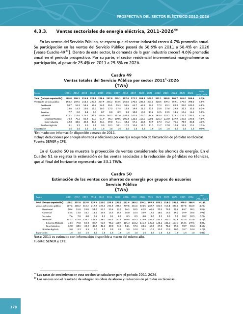 Prospectiva del Sector ElÃ©ctrico 2012-2026 - AÃ±o Internacional de la ...