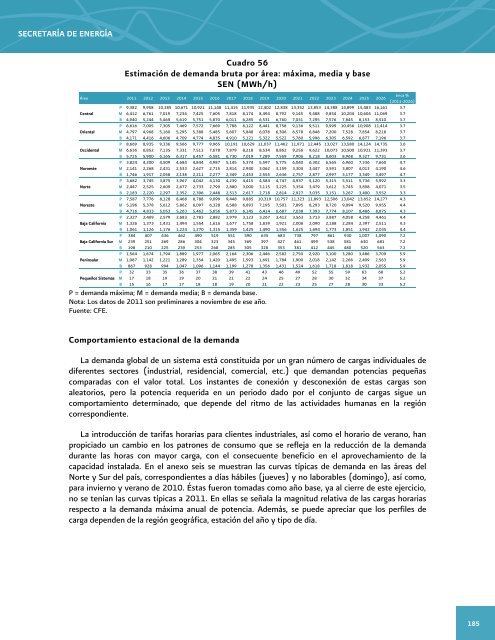 Prospectiva del Sector ElÃ©ctrico 2012-2026 - AÃ±o Internacional de la ...