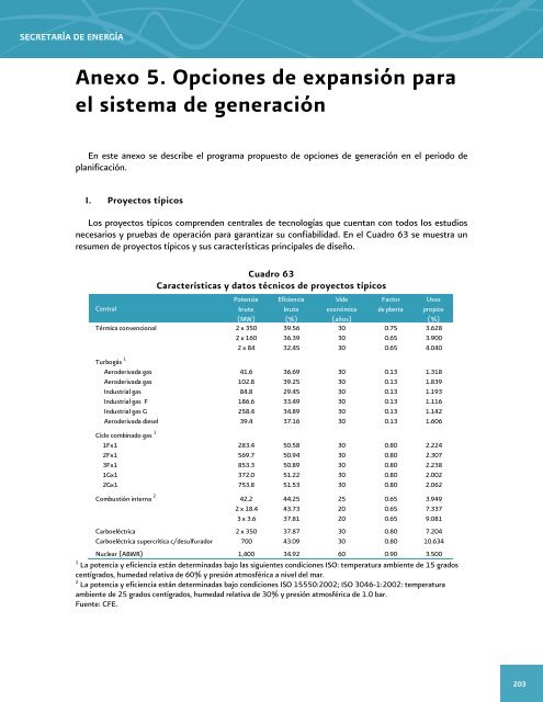 Prospectiva del Sector ElÃ©ctrico 2012-2026 - AÃ±o Internacional de la ...