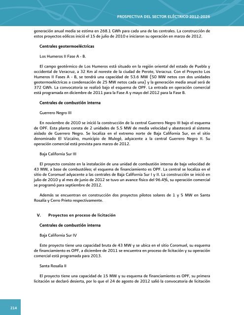 Prospectiva del Sector ElÃ©ctrico 2012-2026 - AÃ±o Internacional de la ...