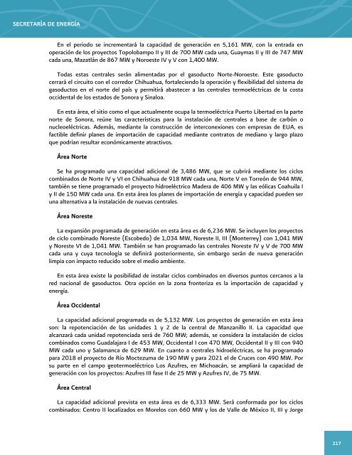 Prospectiva del Sector ElÃ©ctrico 2012-2026 - AÃ±o Internacional de la ...