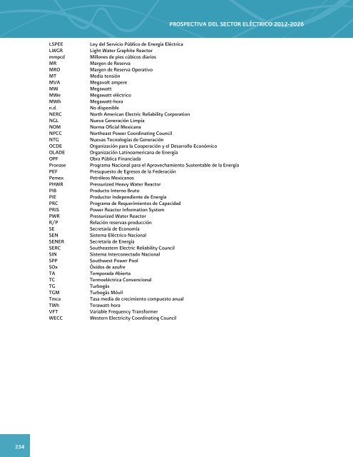 Prospectiva del Sector ElÃ©ctrico 2012-2026 - AÃ±o Internacional de la ...