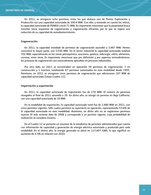 Prospectiva del Sector ElÃ©ctrico 2012-2026 - AÃ±o Internacional de la ...