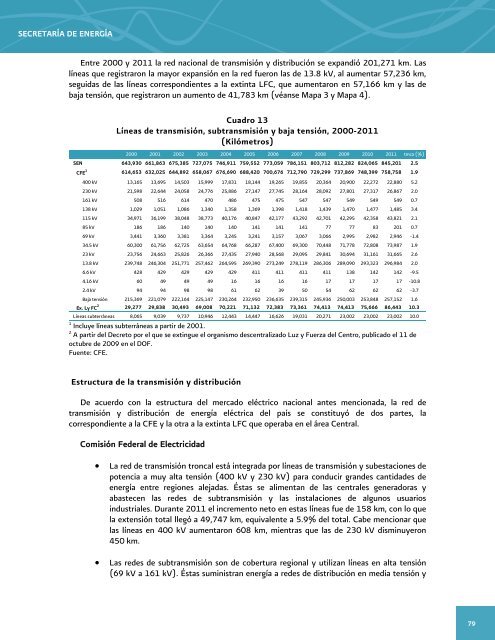 Prospectiva del Sector ElÃ©ctrico 2012-2026 - AÃ±o Internacional de la ...