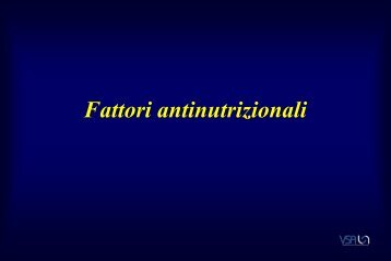 Fattori antinutrizionali