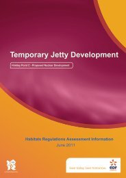 Habitats Regulations Assessment Information - EDF Hinkley Point