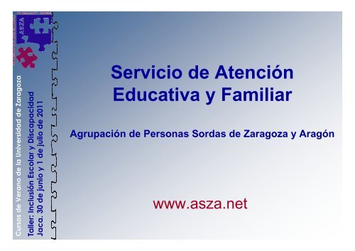 PPT para Mesa Redonda de Entidades ASZA - portal discapacidad ...