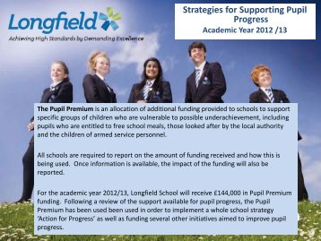 Pupil Premium at Longfield - UK.COM