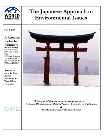 The Japanese Approach to Environmental Issues - World Affairs ...