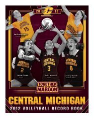 2012 Volleyball Record Book - Central Michigan University Athletics