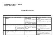 Universitatea POLITEHNICA BucureÅŸti Facultatea ÅžtiinÅ£e ... - Fizica I