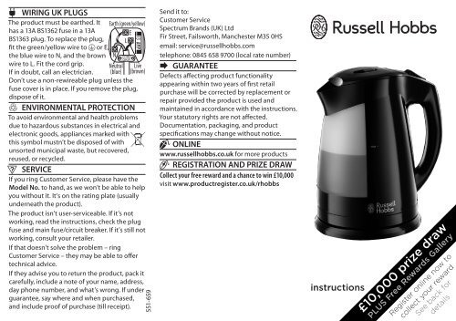 Download User Manual - Russell Hobbs UK