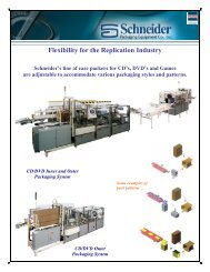 Data Sheet - Schneider Packaging Equipment Co., Inc.