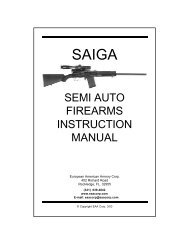 SEMI AUTO FIREARMS INSTRUCTION MANUAL - EAA