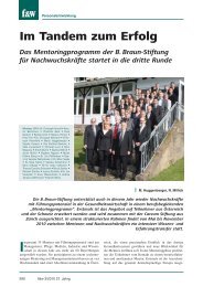 Im Tandem zum Erfolg - B. Braun Stiftung