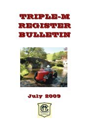 MG July Bulletin no.50 - The Triple-M Register