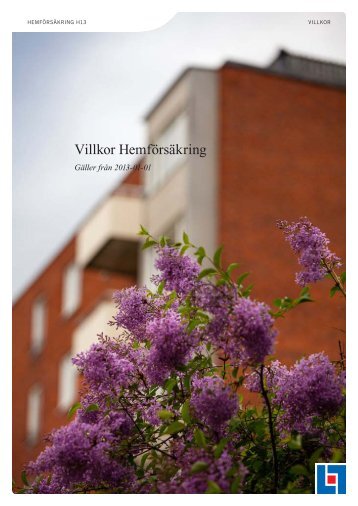 Villkor HemfÃ¶rsÃ¤kring - LÃ¤nsfÃ¶rsÃ¤kringar