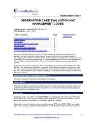 observation care evaluation and management codes - Oxford Health ...