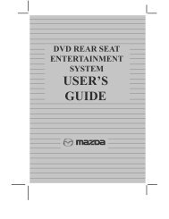 USER'S GUIDE - Mazda