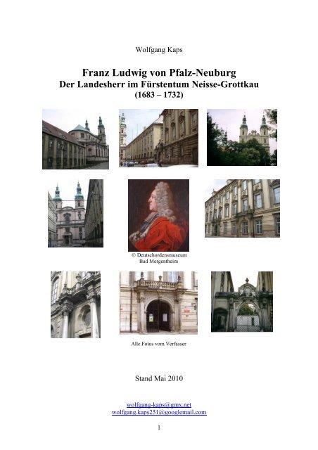 Der Landesherr im FÃ¼rstentum Neisse-Grottkau - Franz-Ludwig von ...
