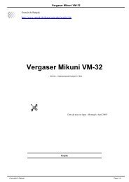 Vergaser Mikuni VM-32 - Ratpak