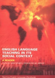 English Language Teaching in its Social Context