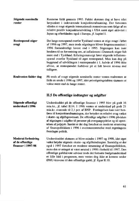 Dansk Ã¸konomi, forÃ¥r 1996 - De Ãkonomiske RÃ¥d