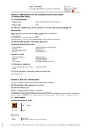 Material Safety Data Sheet - Movac Group Limited