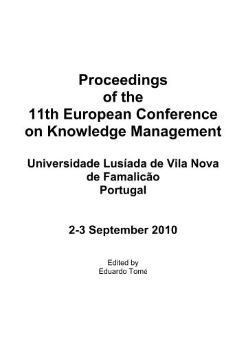 Proceedings of the 11th European Conference on Knowledge ...