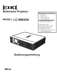 Bedienungsanleitung LC-WB42N - Eiki