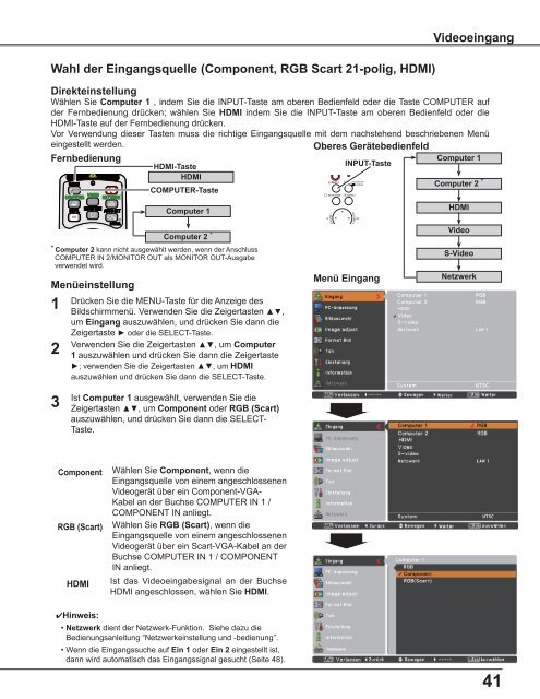 Bedienungsanleitung LC-WB42N - Eiki