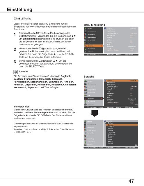 Bedienungsanleitung LC-WB42N - Eiki